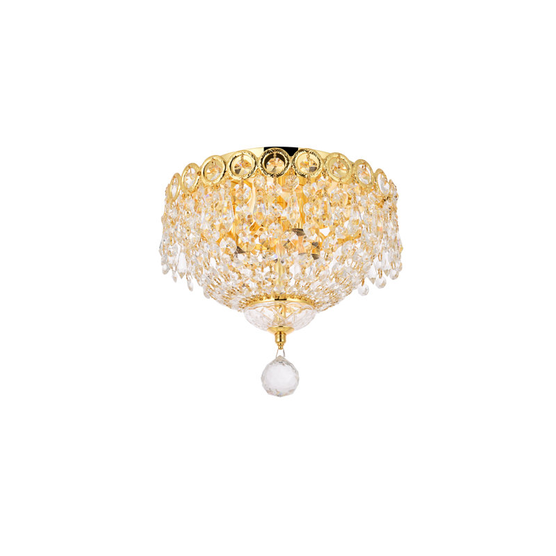 Plafonnier encastré 3 lumières 10 po Stoltz, Or