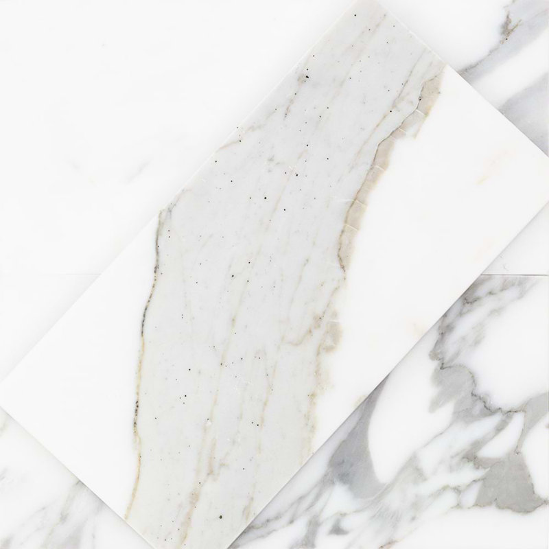Calacatta 4x8 Polished Marble Subway Tile