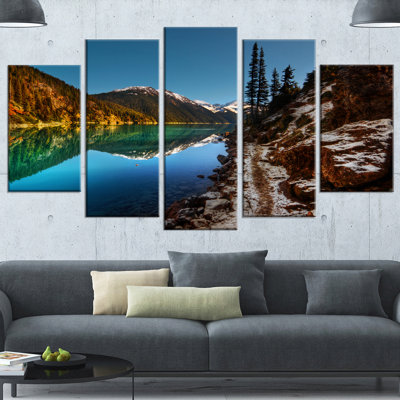 " Blue Clear Lake With Mountains " 5 - Pieces