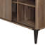 Bureau d'écriture en chêne rustique avec porte de grange coulissante-1786011023