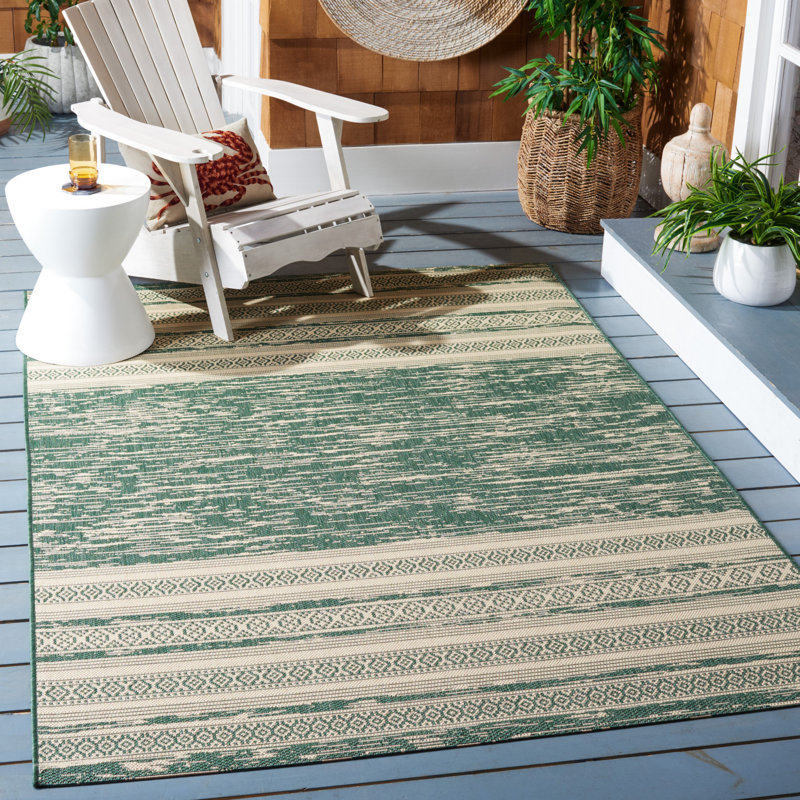Courtyard Performance Southwestern Indoor/Outdoor Area Rug, Rectangle 8' x 10'