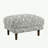 Jurie Black Abstract Ottoman