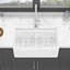 Station de travail Farmhouse Sink - Évier de cuisine à double cuve en céramique 33 pouces
