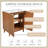 30" Freestanding Bathroom Vanity With White Ceramic Sink And U-Shaped Adjustable Shelf