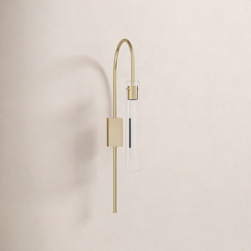 Valerie Plug-in Wallchiere, Aged Brass