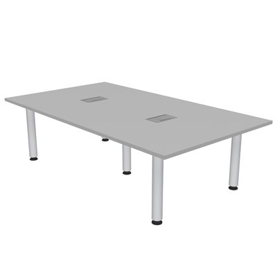 Table de réunion rectangulaire avec pieds électriques et électriques
