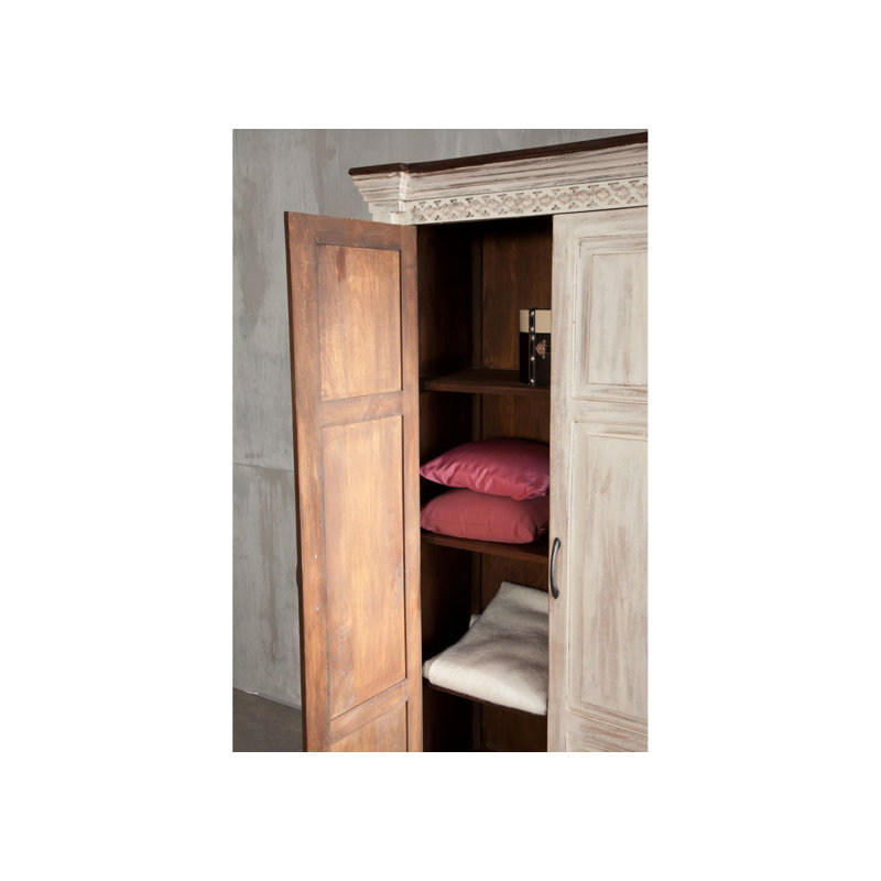 Castle 2 Door Solid Wood Wardrobe