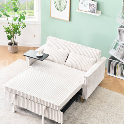 Velours côtelé beige élégant avec plan de travail mobile et douille, rehaussant le décor de votre bureau, idéal pour les loisirs