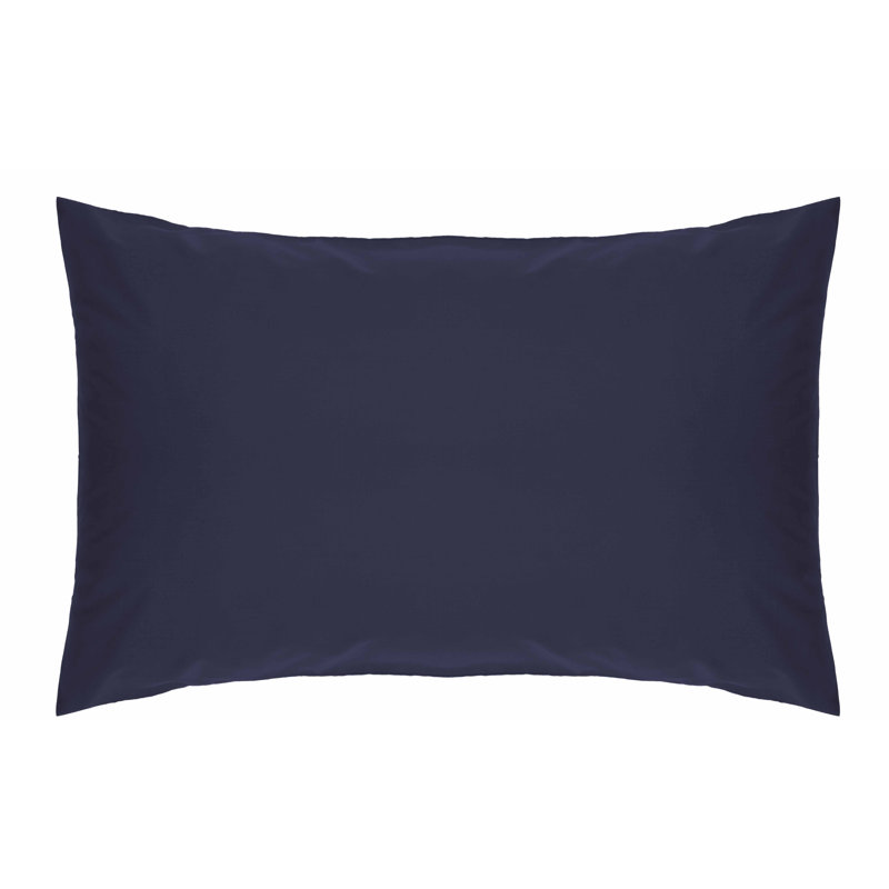 200 TC 50/50 Percale Polycotton Cotton Blend Pillowcase, Navy