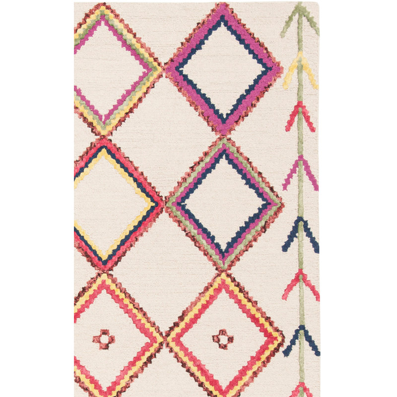 Tapis en laine touffeté à la main Derose, Rectangulaire 3 pi x 5 pi