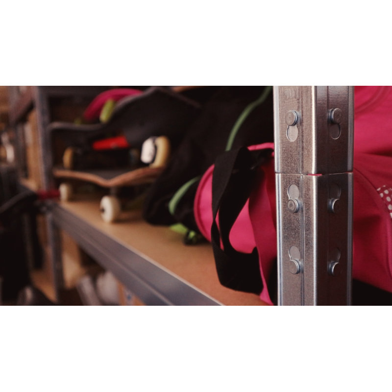 Étagère de rangement en acier galvanisé à 5 niveaux Ar Shelving, Galvanisé