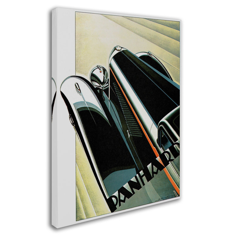 "Art Deco Auto" par Vintage Apple Collection, reproduction d'art graphique sur toile, H 32 po x l 24 po x P 2 po