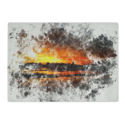 Sunset View Vol.3 Watercolour Chopping Board