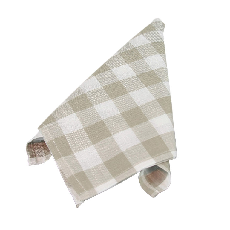 Ensemble de 4 serviettes de table 20 "Aafreen, Naturel