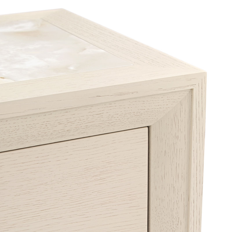 2 - Drawer Solid Wood Nightstand