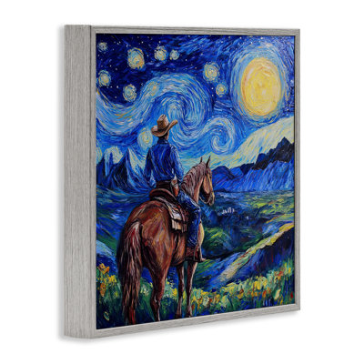 «Starry Night Cowboy», estampe numérique, design par Tina LeCour