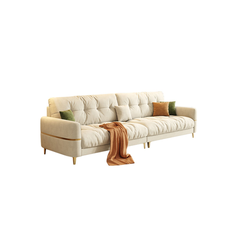 Canapé simple en flanelle, H 38,18 po x l 102,36 po x P 36,61 po