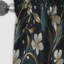 Rich Emerald and Gold Floral Marble Motif - Rideau occultant en marbre abstrait - 1 panneaux-107535369