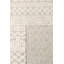 Tapis transitionnel ivoire / gris clair en laine