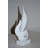 Ameline Modern Art Abstract of Fire White Resin Statue - Size: 6"L x 3"W x 12"H.-1226014979