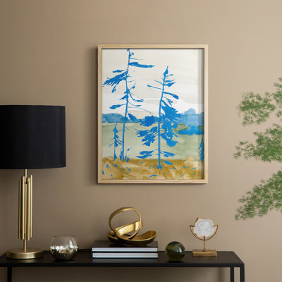 Cerulean Spruce I Framed Print - Solid Wood