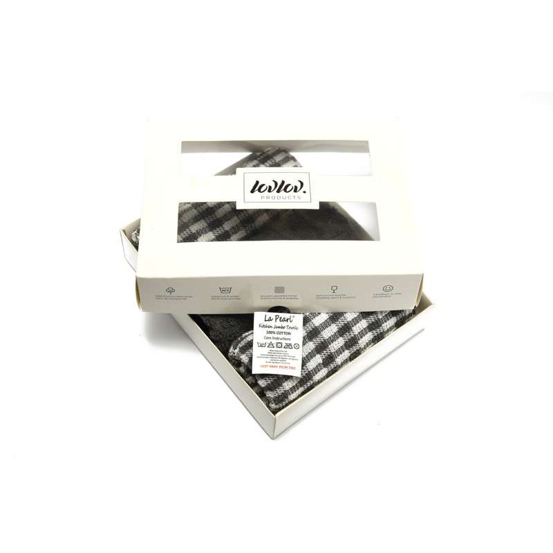 Cotton Jacquard Tea Towel Kitchen Towel, Grey