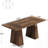 Modern Executive Desk, Large Home Office Computer Workstation with Sturdy Double Pedestal Base, Elegant Study & Writing Table for Business & Gaming