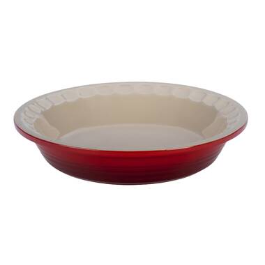 Le Creuset 9” Pie Dish Cherry Red Stoneware