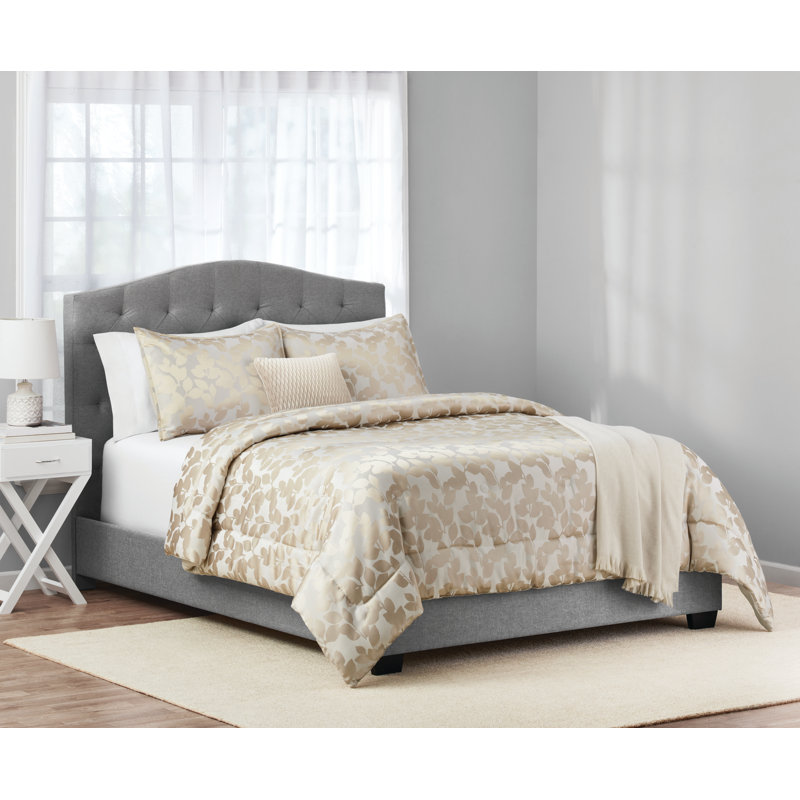 Ensemble d'édredon jacquard 5 pièces Foliate, Très grand édredon + 5 pièces supplémentaires