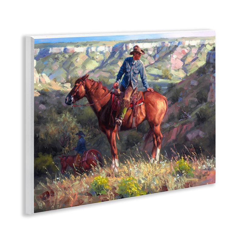 Art mural Cowboy par Rustic Cliff, conception par Jack Sorenson