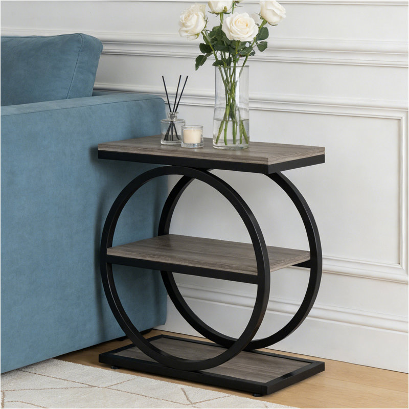 Table de bout, table d'appoint à 3 niveaux