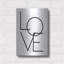  «Love» par Susan Ball, art mural en métal, 12 po x 16 po