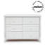 Commode double universelle à 6 tiroirs Delta Children, certifiée Greenguard Gold-74301155