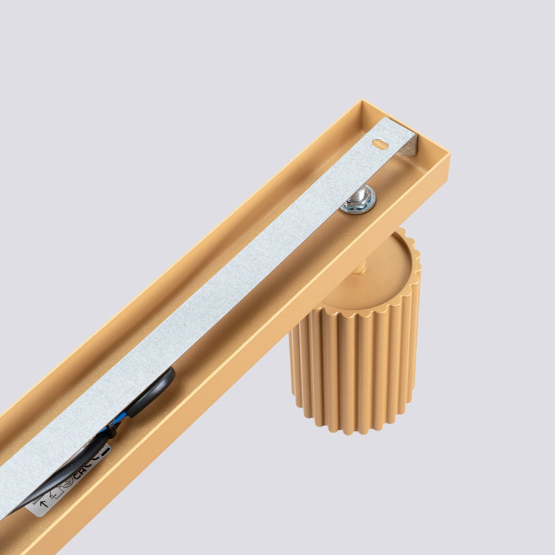 Karbon Aluminium Flush Mount, Golden