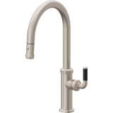 Descanso Kitchen Pull-Down Kitchen Faucet With Button Sprayer - High Arc Spout