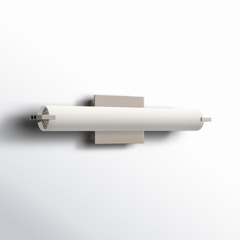 Bradson Aluminum Flush Mounted Sconce, Brushed Nickel, LED