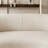 Simple Curved Sherpa Cream Sofa