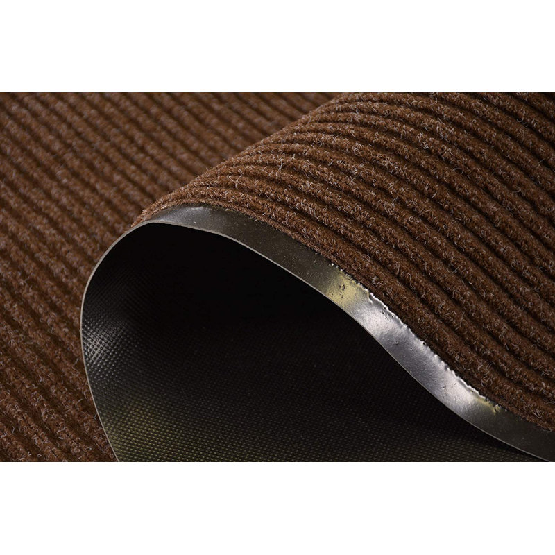 Tapis d'entrée antidérapant Meltham, Brun, Rectangle 3 pi x 10 pi