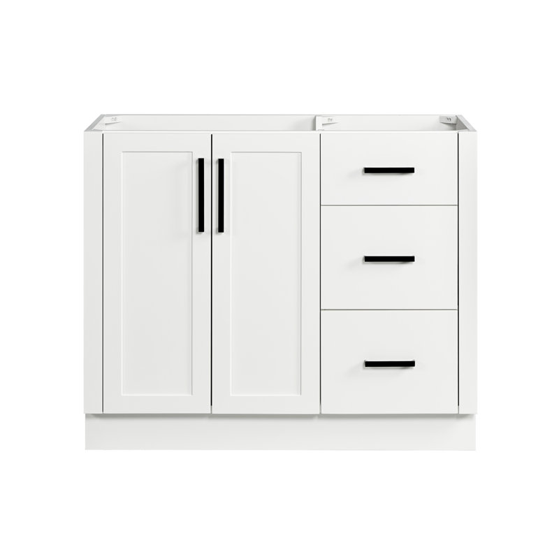   Base de meuble-lavabo simple 42 po Loren, Blanc