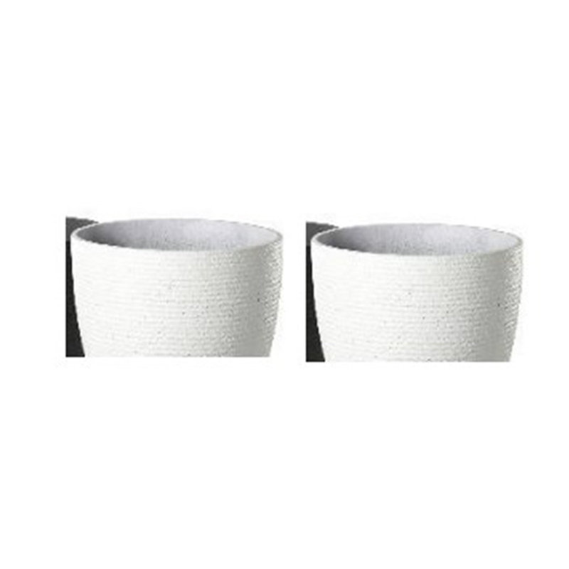 Grand pot de fleurs noir pour plantes d'extérieur, pot de fleurs rond, Noir, noir, noir, noir, H 25 po x l 17 po x P 17 po, 1