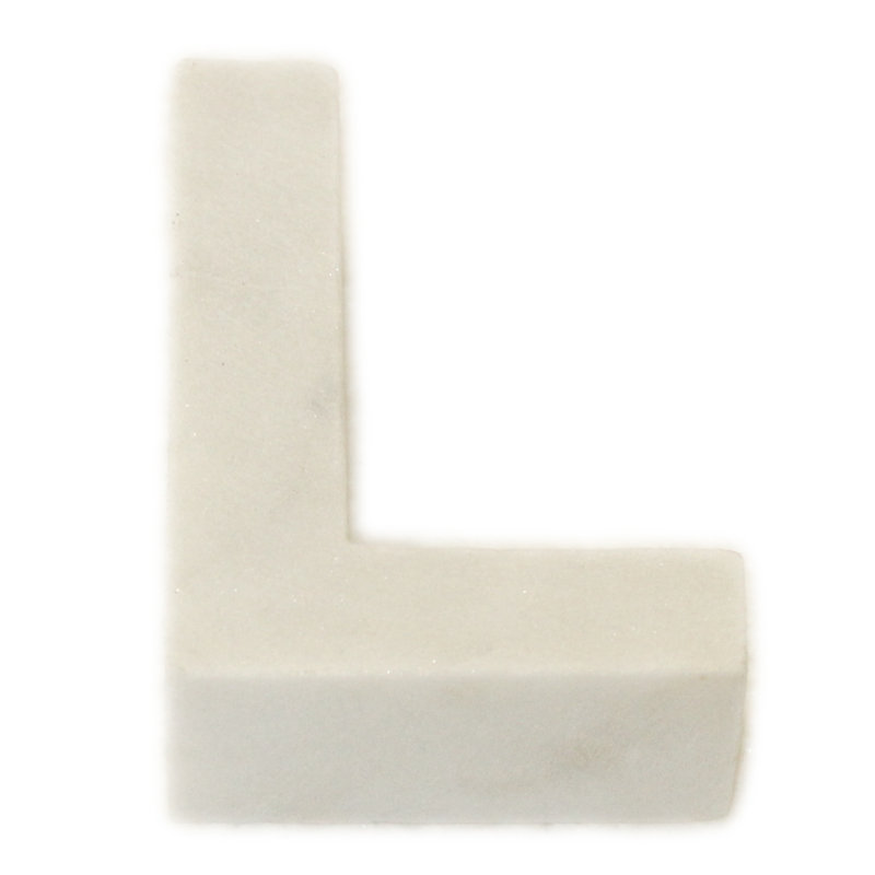 Bloc de lettres Zeb Marble Helvetica, L