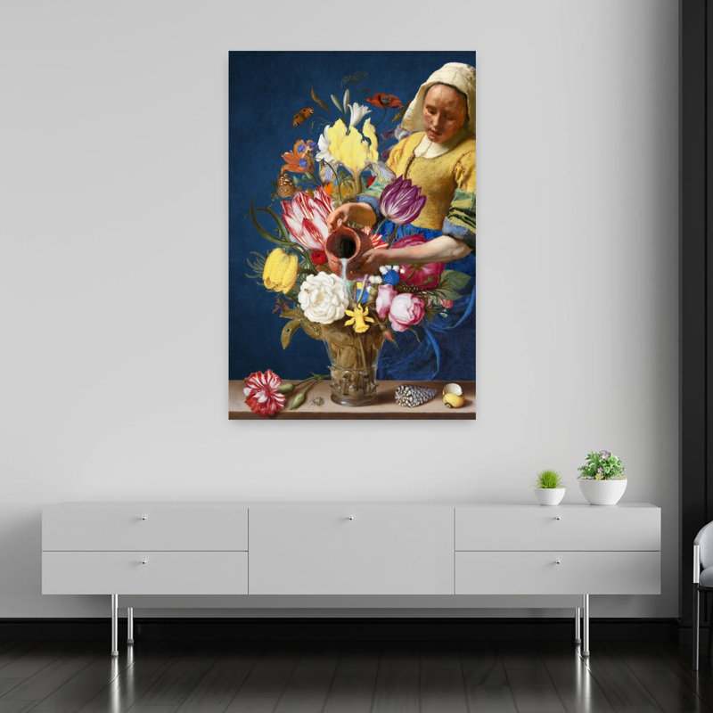 Art contemporain contemporain au printemps, H 60 po x l 40 po