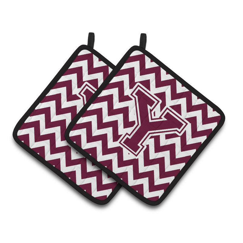 Poignée à chevrons, Y, Marron / blanc