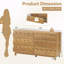 Commode 6 tiroirs 60 po-10650759
