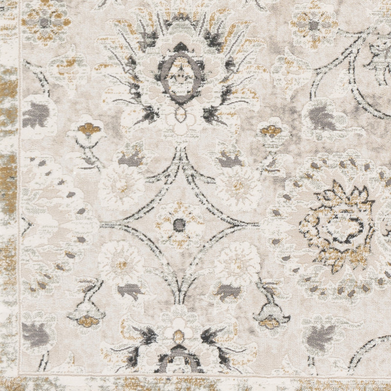 Tapis taupe / crème Collinward, Rectangle 7 pi 10 po x 10 pi 2 po