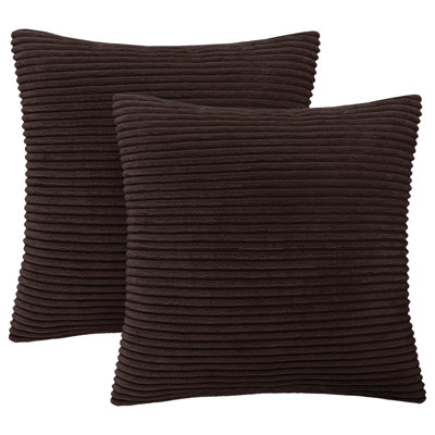 Aspire Homeware Striped Square Velvet Cushion Cover