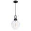 Luminaire suspendu moderne réglable 1 lumière avec abat-jour en verre texturé pour îlot de cuisine-492166870