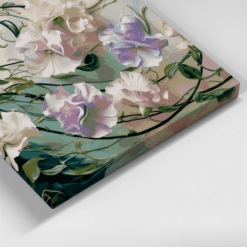 Art mural sur toile Botanical Sweet Pea
