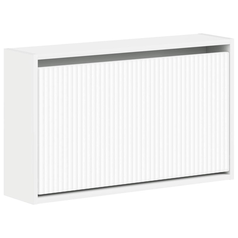 Flip Down Shoe Storage, 43 cm H x 71 cm W x 17 cm D, White