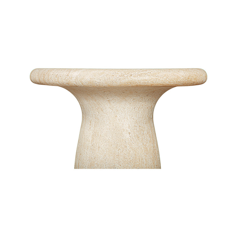 Outdoor Square Side Table, Beige